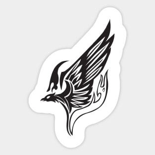 Phoenix Tribal Tattoo Art Sticker